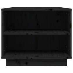 Table basse Noir 90x49x40,5 cm Bois massif de pin 634755634755