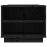 Table basse Noir 90x49x40,5 cm Bois massif de pin 634755634755