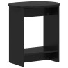 Table d'appoint Noir 50 x 39,5 x 55 cm Bois d'ingénierie 634756634756