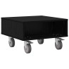 Table d'appoint avec roues Chêne noir 50,5 x 50 x 30 cm 634757634757