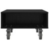 Table d'appoint avec roues Chêne noir 50,5 x 50 x 30 cm 634757634757