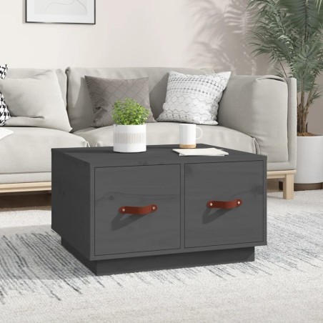 Table basse Gris 60x53x35 cm Bois massif de pin 634759634759
