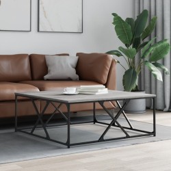 Table basse sonoma gris 100x100x40 cm bois d'ingénierie 634760634760