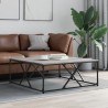 Table basse sonoma gris 100x100x40 cm bois d'ingénierie 634760634760