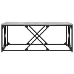 Table basse sonoma gris 100x100x40 cm bois d'ingénierie 634760634760
