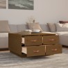 Table basse Marron miel 80x80x45 cm Bois massif de pin 634761634761