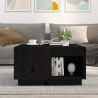 Table basse Noir 60x61x32,5 cm Bois massif de pin 634763634763