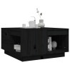 Table basse Noir 60x61x32,5 cm Bois massif de pin 634763634763