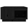 Table basse Noir 60x61x32,5 cm Bois massif de pin 634763634763