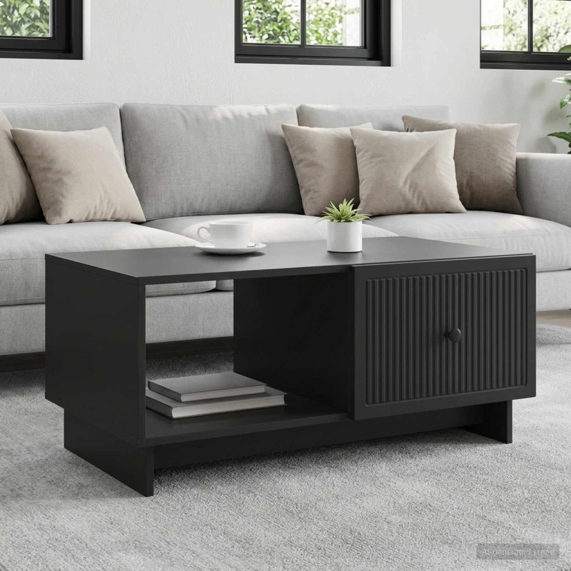Table basse Noir 90 x 50 x 40 cm Bois d'ingénierie 634764634764