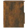 Table de chevet chêne fumé 40x40x50 cm bois d'ingénierie 634766634766