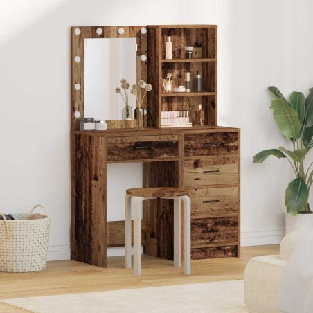 Table de Toilette avec tiroir 2 pcs Marron 50 x 41 x 135 cm 634768634768