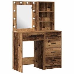 Table de Toilette avec tiroir 2 pcs Marron 50 x 41 x 135 cm 634768634768