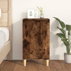 Table de chevet chêne fumé 40x35x70 cm bois d'ingénierie 634770634770