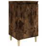Table de chevet chêne fumé 40x35x70 cm bois d'ingénierie 634770634770