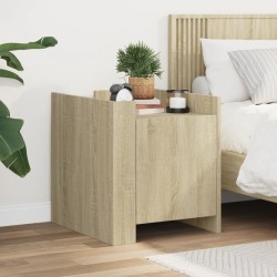 Table de chevet chêne sonoma 45x50x50 cm bois d’ingénierie 634771634771