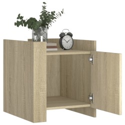 Table de chevet chêne sonoma 45x50x50 cm bois d’ingénierie 634771634771