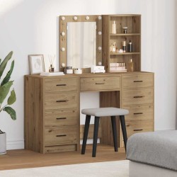 Table de Toilette 3 pcs Marron 40 x 41 x 135 cm 634772634772