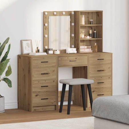 Table de Toilette 3 pcs Marron 40 x 41 x 135 cm 634772634772