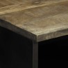 Table de chevet gris clair 40x33x46 cm bois de manguier solide 634774634774