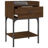 Tables de chevet 2pcs chêne brun 40,5x31x60cm bois d’ingénierie 634777634777