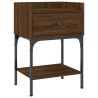 Tables de chevet 2pcs chêne brun 40,5x31x60cm bois d’ingénierie 634777634777