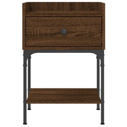 Tables de chevet 2pcs chêne brun 40,5x31x60cm bois d’ingénierie 634777634777
