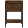 Tables de chevet 2pcs chêne brun 40,5x31x60cm bois d’ingénierie 634777634777