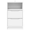 Tables de chevet 2 pcs Blanc 40 x 30 x 467 cm Bois d'ingénierie 634779634779