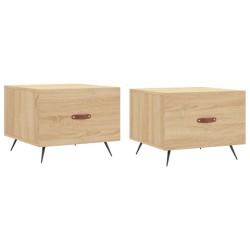 Tables basses 2 pcs chêne sonoma 50x50x40 cm bois d'ingénierie 634780634780