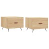Tables basses 2 pcs chêne sonoma 50x50x40 cm bois d'ingénierie 634780634780