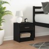Table de chevet avec tiroir noire 39 x 28 x 41 cm 634781634781