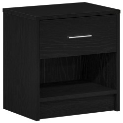 Table de chevet avec tiroir noire 39 x 28 x 41 cm 634781634781