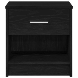 Table de chevet avec tiroir noire 39 x 28 x 41 cm 634781634781