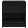 Table de chevet avec tiroir noire 39 x 28 x 41 cm 634781634781