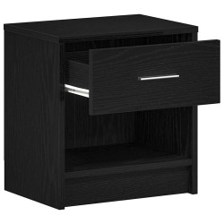 Table de chevet avec tiroir noire 39 x 28 x 41 cm 634781634781