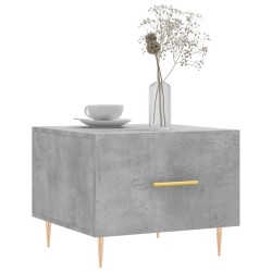 Tables basses 2 pcs gris béton 50x50x40 cm bois d'ingénierie 634782634782