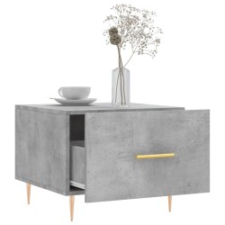Tables basses 2 pcs gris béton 50x50x40 cm bois d'ingénierie 634782634782