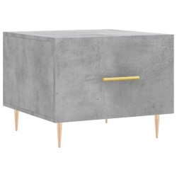 Tables basses 2 pcs gris béton 50x50x40 cm bois d'ingénierie 634782634782