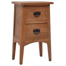 Table de chevet Bois de sapin massif 40 x 29 x 68 cm Marron 634783634783