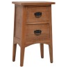 Table de chevet Bois de sapin massif 40 x 29 x 68 cm Marron 634783634783
