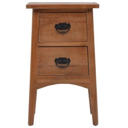 Table de chevet Bois de sapin massif 40 x 29 x 68 cm Marron 634783634783