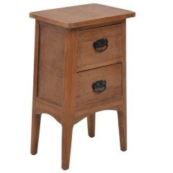 Table de chevet Bois de sapin massif 40 x 29 x 68 cm Marron 634783634783