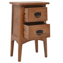 Table de chevet Bois de sapin massif 40 x 29 x 68 cm Marron 634783634783
