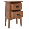 Table de chevet Bois de sapin massif 40 x 29 x 68 cm Marron 634783634783