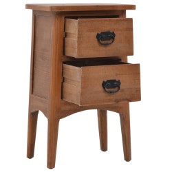 Table de chevet Bois de sapin massif 40 x 29 x 68 cm Marron 634783634783