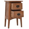 Table de chevet Bois de sapin massif 40 x 29 x 68 cm Marron 634783634783