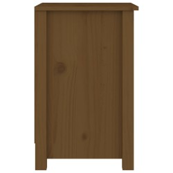 Tables de chevet 2 pcs Marron miel 40x35x55 cm Bois pin massif 634785634785