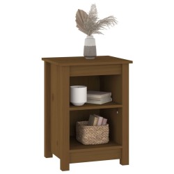 Tables de chevet 2 pcs Marron miel 40x35x55 cm Bois pin massif 634785634785