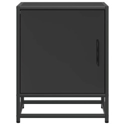 Tables de chevet 2 pcs noir 40x31x50 cm bois d'ingénierie métal 634787634787